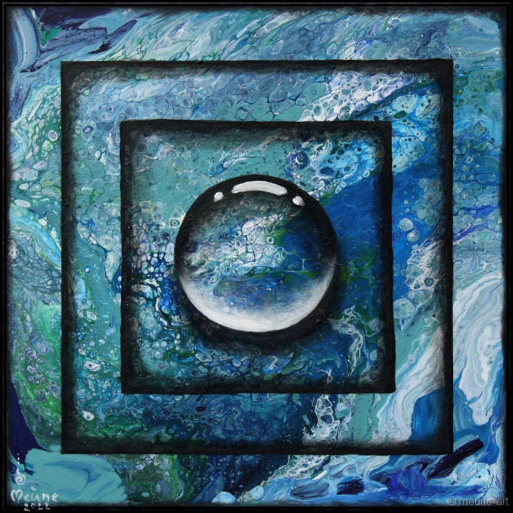 Drop-Art I Acryl und Mischtechnik auf Leinwand;
30 x 30 cm;